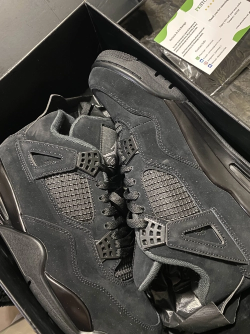 PK God Batch Air Jordan 4 Black Cat CU1110-010 review 