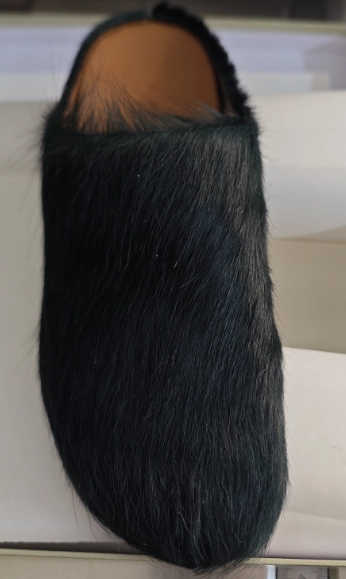 Marni Long hair Calfskin Fussbett Sabot Black SBMR000600P412200N99 review 