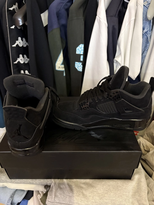 PK God Batch Air Jordan 4 Black Cat CU1110-010 review 