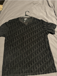 Dior Oblique Relaxed-Fit T-Shirt Black Terry Cotton Jacquard review 1