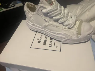 PK God Batch Maison MIHARA YASUHIRO Men's Hank Low Sneakers White review L*** 00