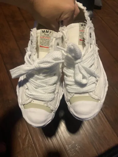 PK God Batch Maison MIHARA YASUHIRO Men's Hank Low Sneakers White review L*** 01