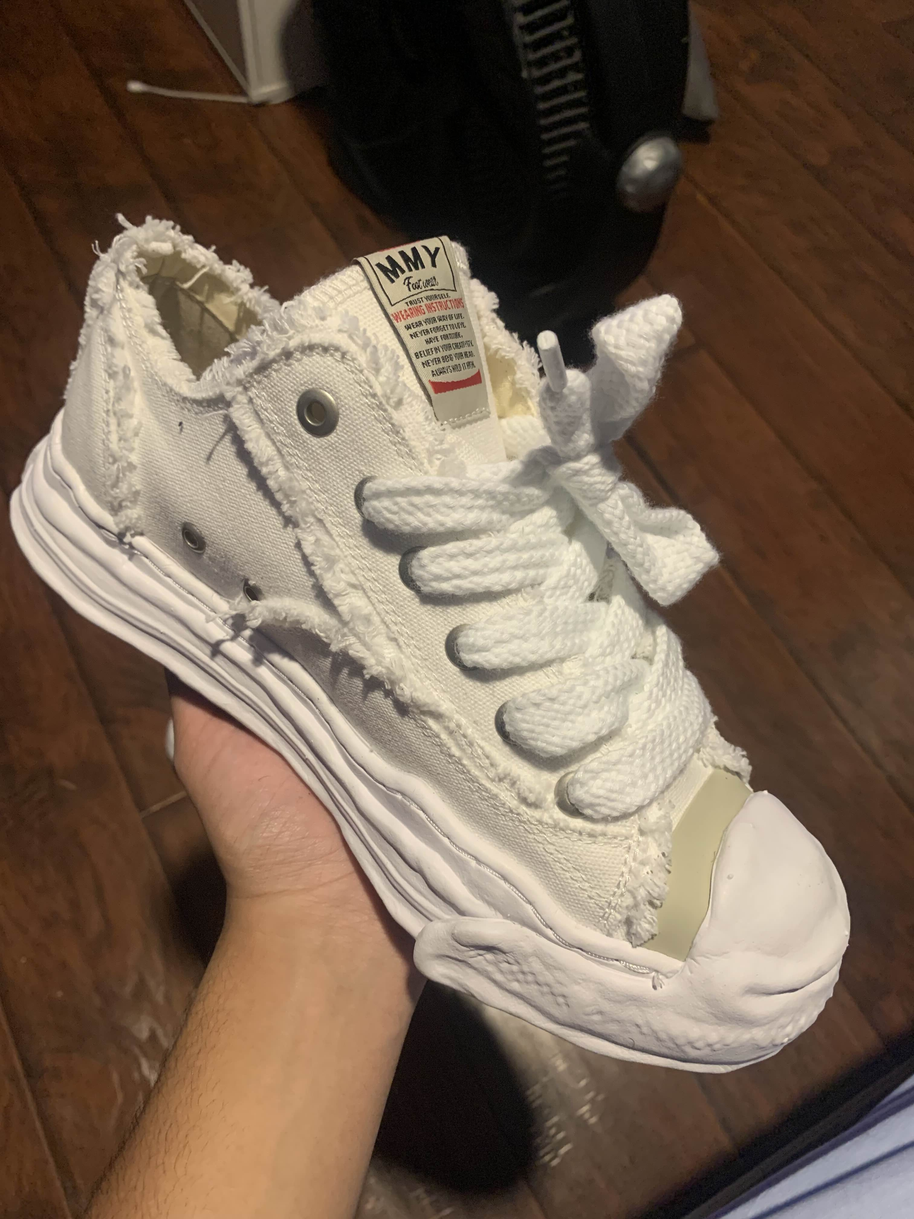 PK God Batch Maison MIHARA YASUHIRO Men's Hank Low Sneakers White review L*** 04