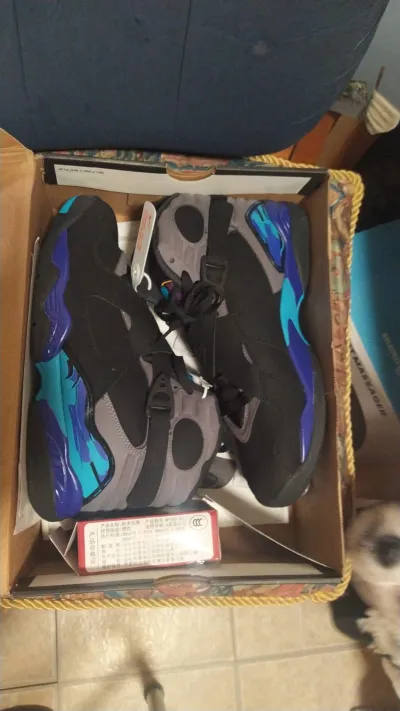 PK God Batch Air Jordan 8 “Aqua” 305381-025 review Jayden Seay 00