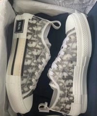 PK God Batch Dior B23 HT Oblique Transparency Low H565 White Black review 0