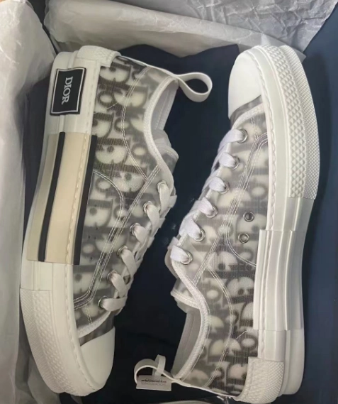 PK God Batch Dior B23 HT Oblique Transparency Low H565 White Black review 