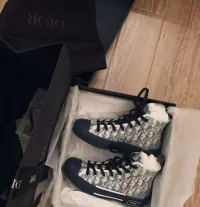 PK God Batch Dior B23 HT Oblique Transparency HIGH T00962H565 White Blue review 0