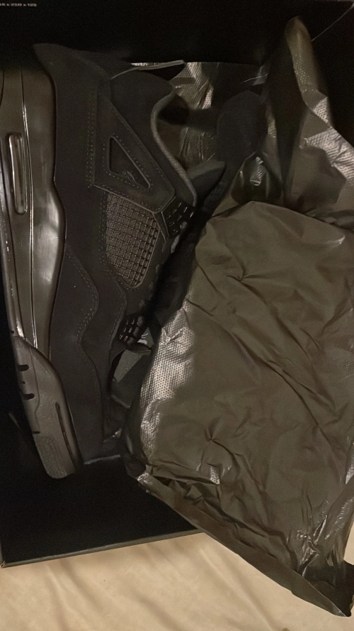 PK God Batch Air Jordan 4 Black Cat CU1110-010 review 