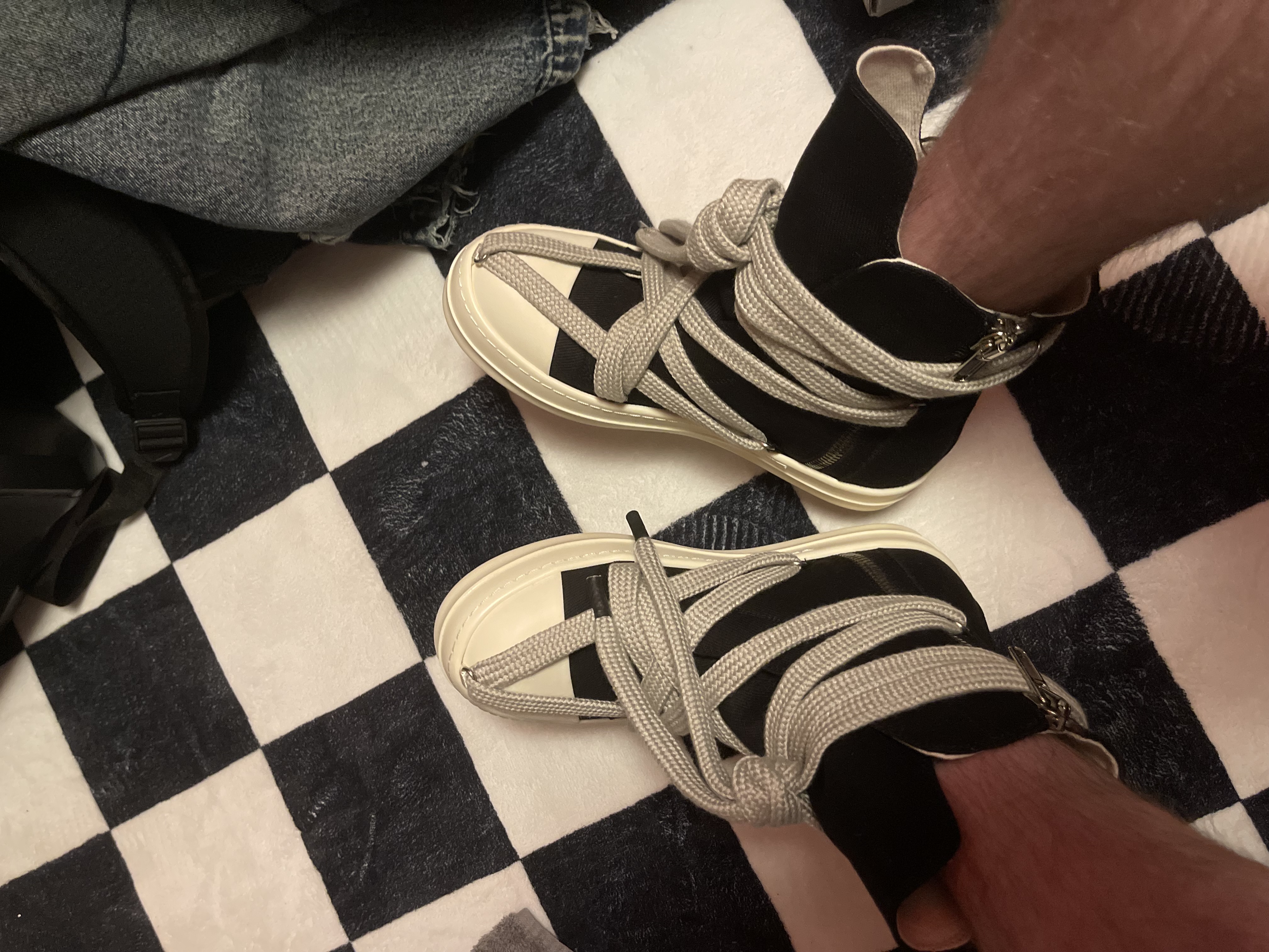 PK God Batch Rick Owens DRKSHDW Luxor Hexa High 'Black review Cooper 00