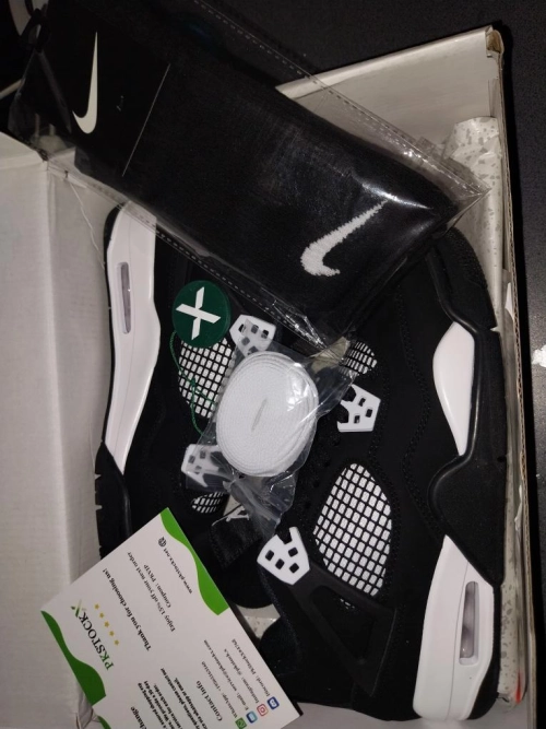 PK God Batch Air Jordan 4 White Thunder FQ8138-001 review 
