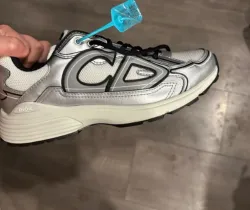 PK God Batch Dior Light Grey 'B30' Sneakers Black Silver 3SN279 ZMA1 6141 review Leafred Smith