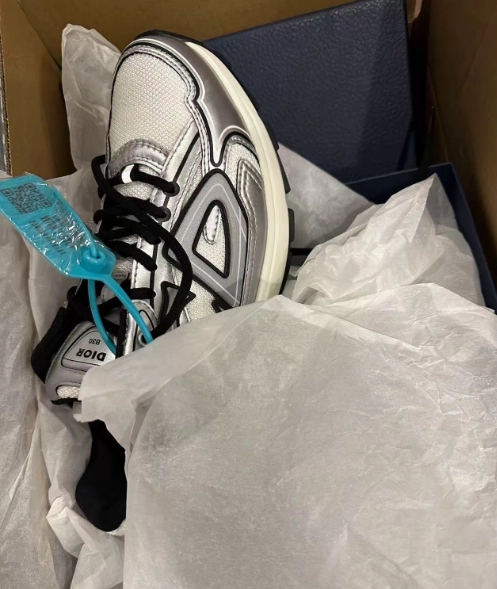 PK God Batch Dior Light Grey 'B30' Sneakers Black Silver 3SN279 ZMA1 6141 review 