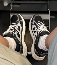 PK God Batch Dior Light Grey 'B30' Sneakers Black Coffee Color 3SN279ZND-H969 review 0