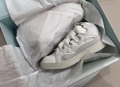 Lanvin Curb Sneaker Grey/White review G***
