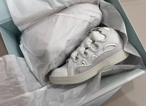 Lanvin Curb Sneaker Grey/White review 