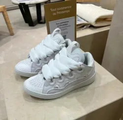 Lanvin Curb Sneaker Grey/White review D***