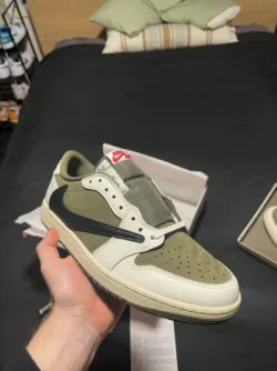 PK God Batch Air Jordan 1 Retro Low OG SP Travis Scott Medium Olive DM7866-200 review C*** 03