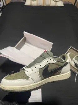 PK God Batch Air Jordan 1 Retro Low OG SP Travis Scott Medium Olive DM7866-200 review C*** 04