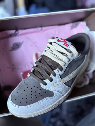PK God Batch Air Jordan 1 Retro Low OG SP Travis Scott Reverse Mocha DM7866-162  review C*** 01