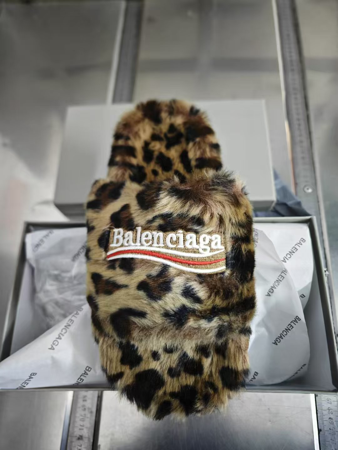 Balenciaga Furry Slides 'Leopard' review Greg Argabright