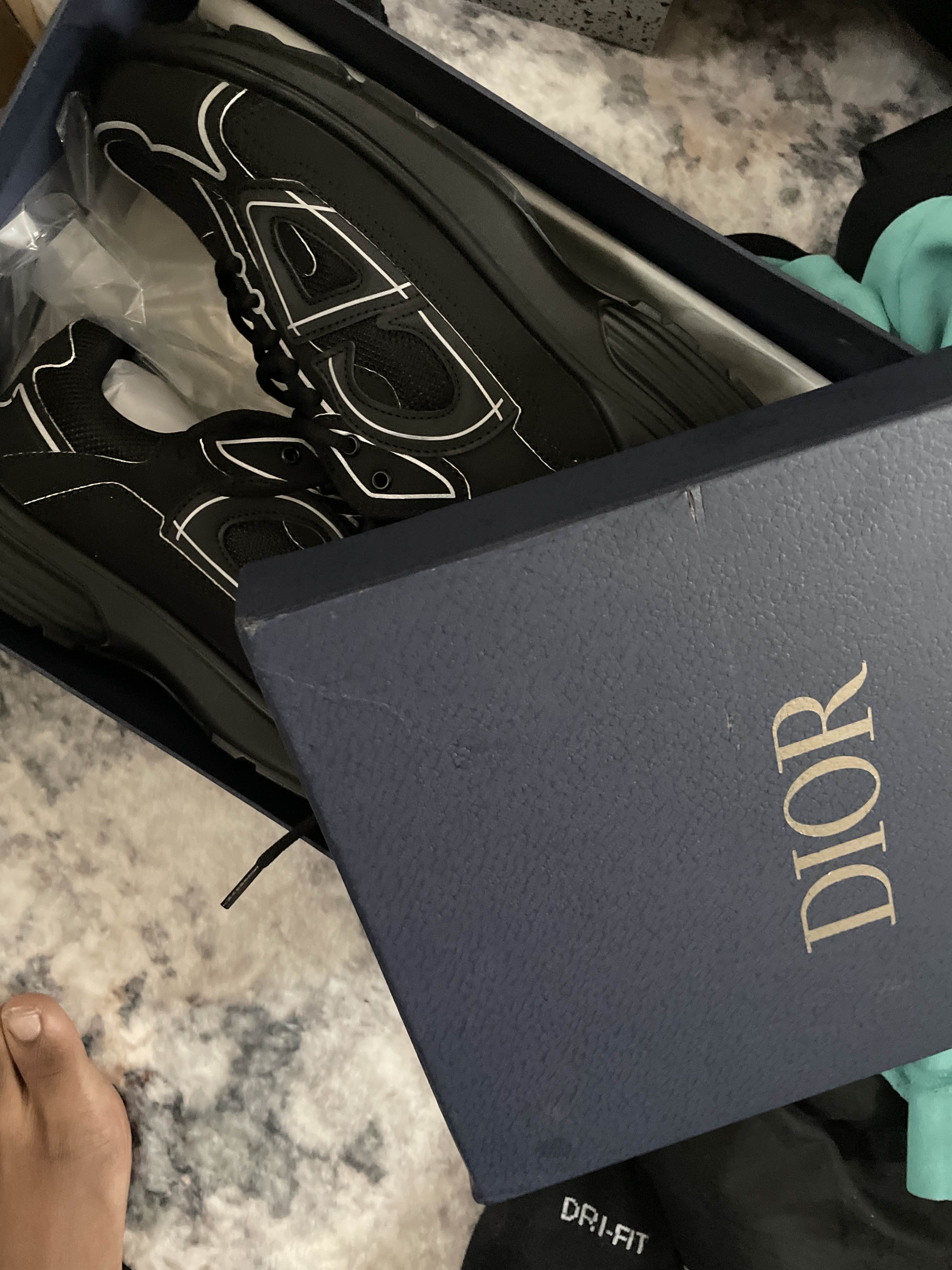 PK God Batch Dior Light Grey 'B30' Sneakers Black 3SN279ZND-H900 review D***