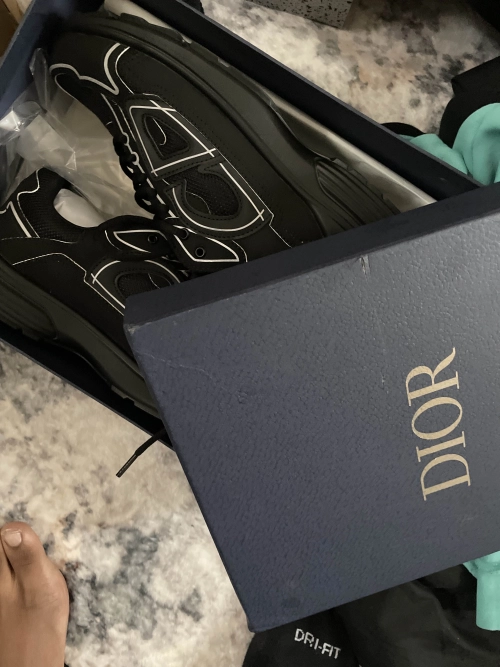 PK God Batch Dior Light Grey 'B30' Sneakers Black 3SN279ZND-H900 review 