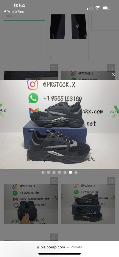 PK God Batch Dior B22 Black Silver 3SN231ZNG_H969 review T