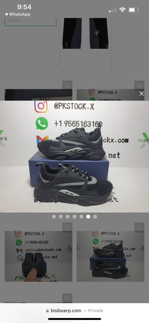 PK God Batch Dior B22 Black Silver 3SN231ZNG_H969 review 