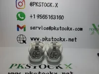 PK God Batch LOUIS VUITTON Leather lace up Fashionable Board Shoes White Gray 1ACQP4 review 0