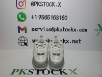 PK God Batch LOUIS VUITTON Leather lace up Fashionable Board Shoes White Gray 1ACQP4 review 1