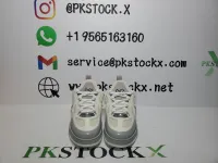 PK God Batch LOUIS VUITTON Leather lace up Fashionable Board Shoes White Gray 1ACQP4 review 1
