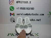 PK God Batch LOUIS VUITTON Leather lace up Fashionable Board Shoes White Gray 1ACQP4 review 2
