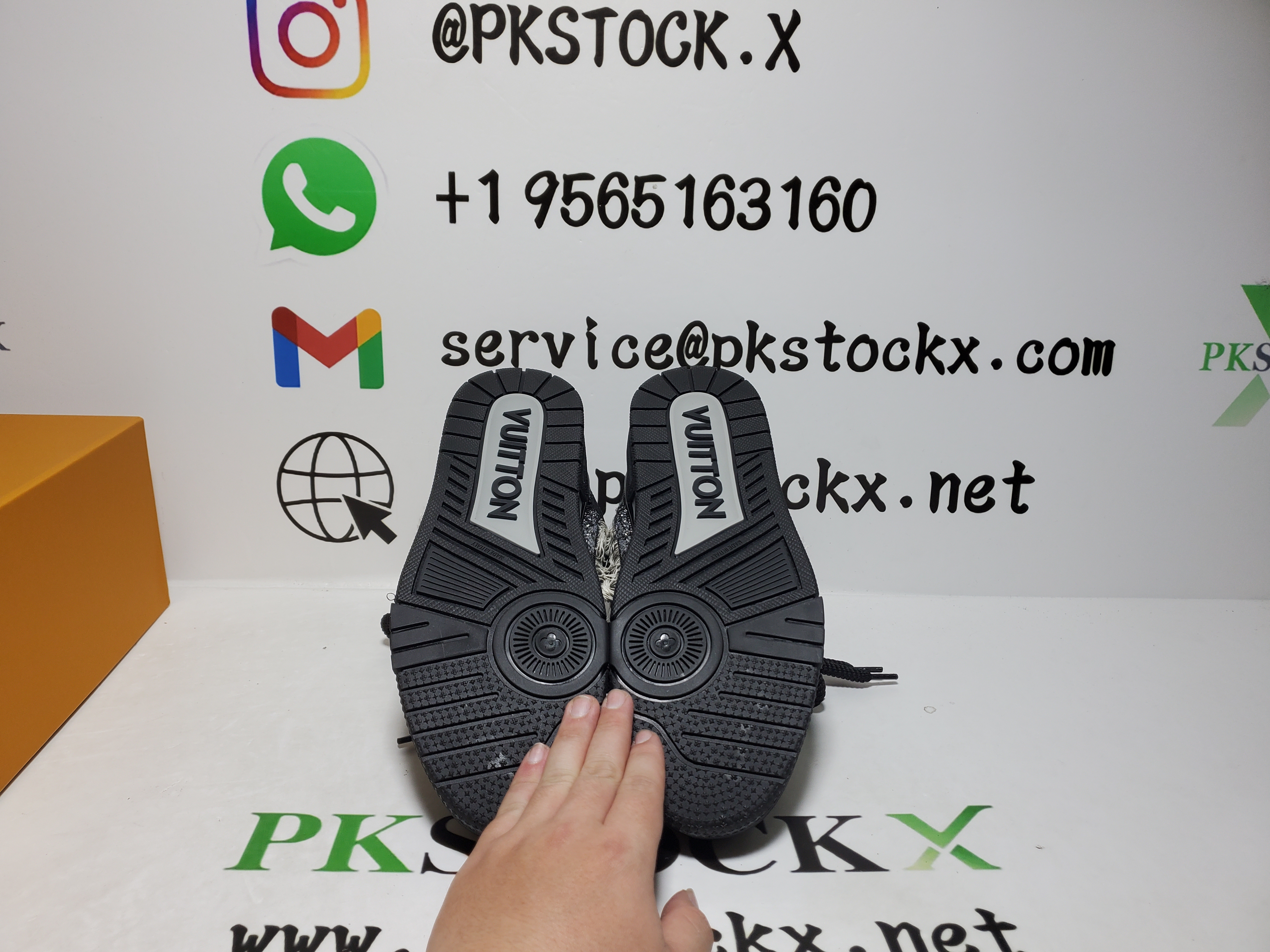 PK God Batch LOUIS VUITTON Swarovski™ crystals Skate Sneakers review R*** 05