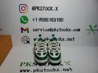PK God Batch LOUIS VUITTON Leather lace up Fashionable Board Shoes White Green 1AC520 review 2