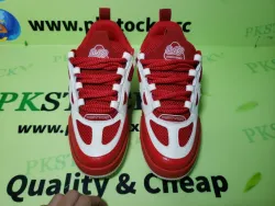 PK God Batch LOUIS VUITTON Leather lace up Fashionable Board Shoes Red 51BCOLRB review W*** 03