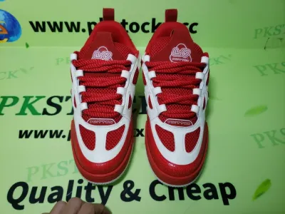PK God Batch LOUIS VUITTON Leather lace up Fashionable Board Shoes Red 51BCOLRB review W*** 02