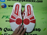PK God Batch LOUIS VUITTON Leather lace up Fashionable Board Shoes Red 51BCOLRB review 4