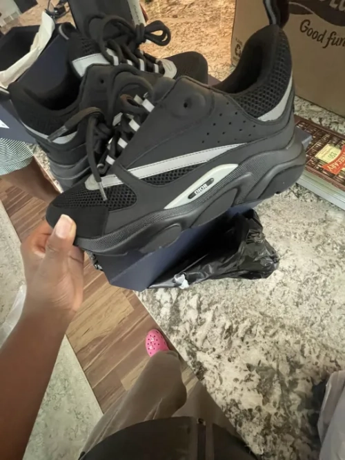 PK God Batch Dior B22 Black Silver 3SN231ZNG_H969 review 