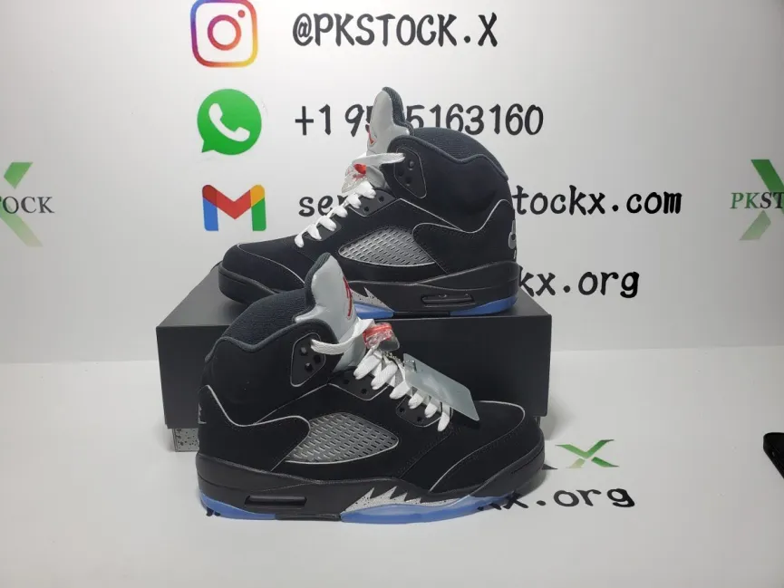 PK God Batch Air Jordan 5 Retro OG Black Metallic Reimagined HF3975-001 review D*** 01