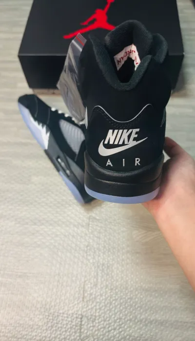 PK God Batch Air Jordan 5 Retro OG Black Metallic Reimagined HF3975-001 review P*** 03
