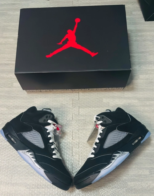 PK God Batch Air Jordan 5 Retro OG Black Metallic Reimagined HF3975-001 review 