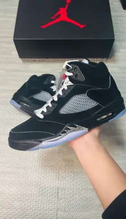 PK God Batch Air Jordan 5 Retro OG Black Metallic Reimagined HF3975-001 review P*** 02
