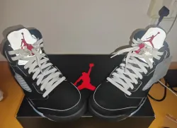 PK God Batch Air Jordan 5 Retro OG Black Metallic Reimagined HF3975-001 review E*** 03