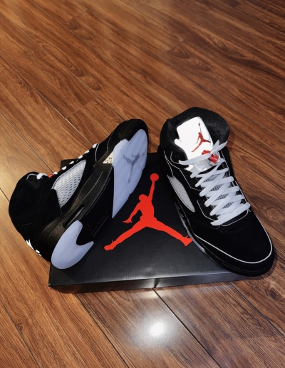 PK God Batch Air Jordan 5 Retro OG Black Metallic Reimagined HF3975-001 review T*** 02