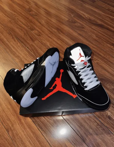 PK God Batch Air Jordan 5 Retro OG Black Metallic Reimagined HF3975-001 review T*** 02