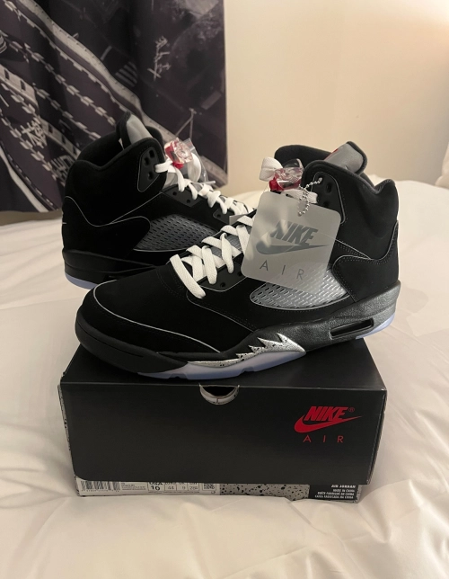 PK God Batch Air Jordan 5 Retro OG Black Metallic Reimagined HF3975-001 review 
