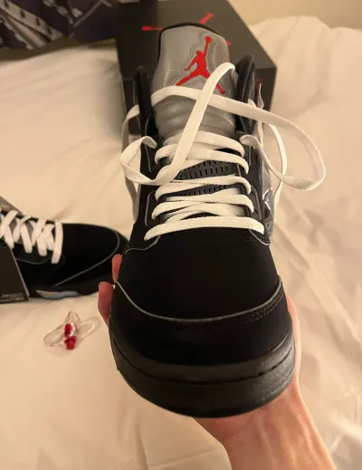 PK God Batch Air Jordan 5 Retro OG Black Metallic Reimagined HF3975-001 review G*** 01