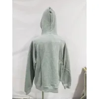 Burberry Letter Graphic Cotton Blend Zip Hoodie Pale Grey Melange review 1