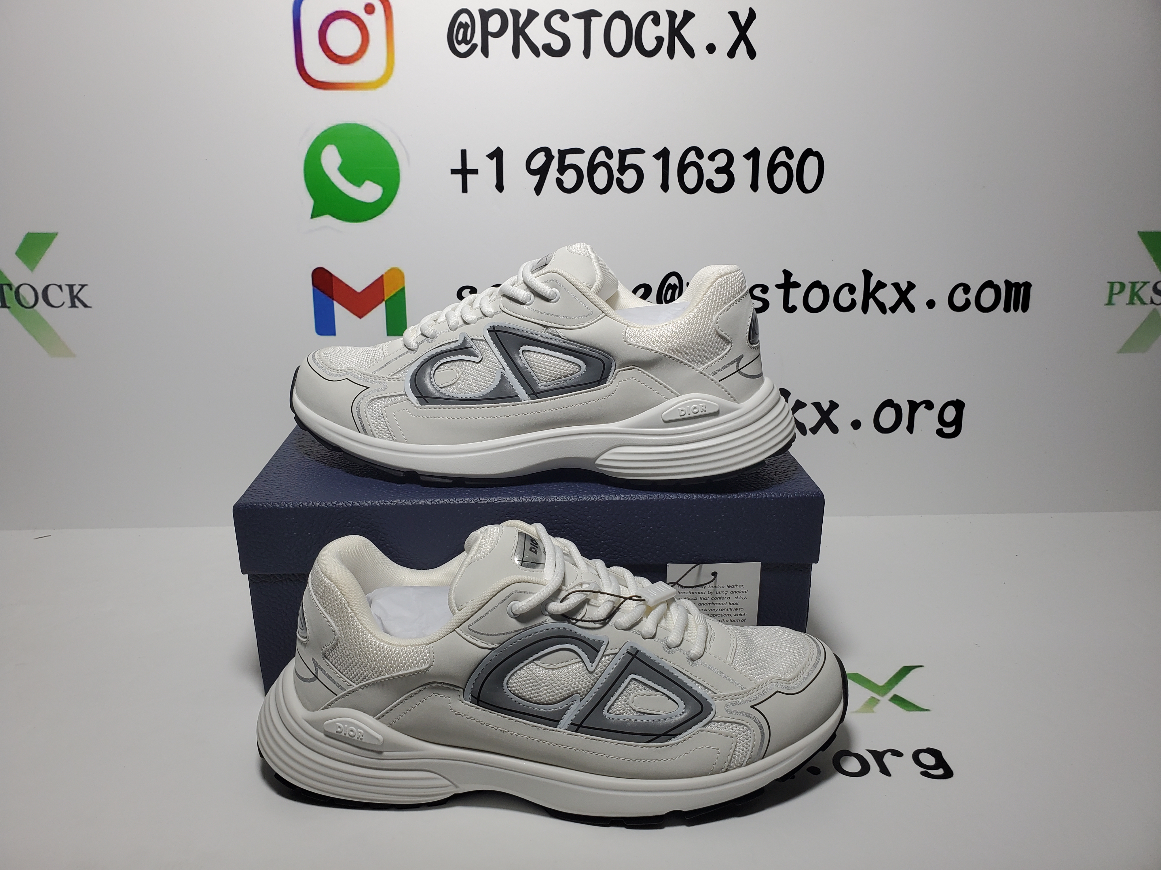 PK God Batch Dior Light Grey 'B30' Sneakers White 3SN279ZND-H000 review R*** 01