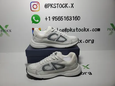 PK God Batch Dior Light Grey 'B30' Sneakers White 3SN279ZND-H000 review R*** 01